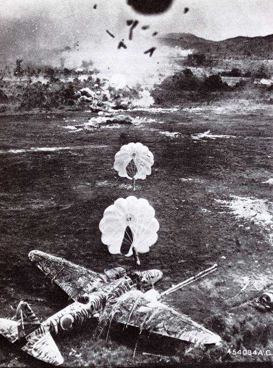 Parafrag Attack On Japanese Bomber